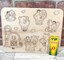 Load image into Gallery viewer, Children's Coloring Puzzle
