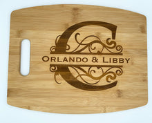 Load image into Gallery viewer, Bamboo Engraved Cutting Board - Personalized
