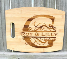 Load image into Gallery viewer, Bamboo Engraved Cutting Board - Personalized
